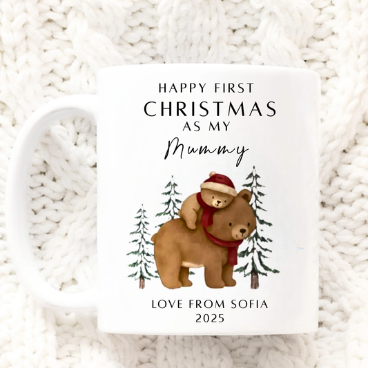 Custom First Christmas Mug for Mummy Daddy Nanny Grandad | Baby’s First Christmas Gift | Personalised Mug 2025 (Copy) (Copy)