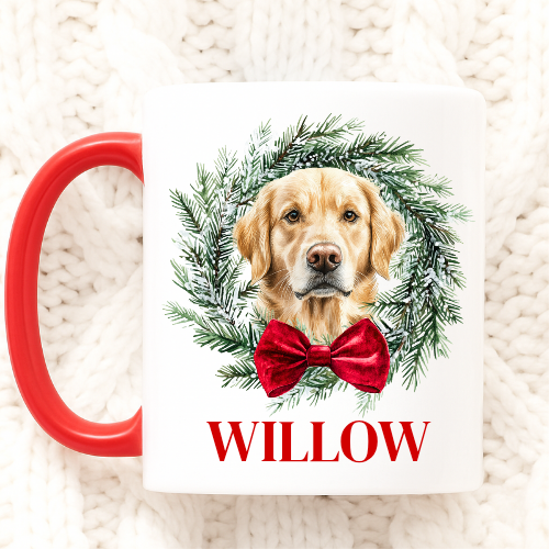 Personalised Christmas Dog Mug – 11oz