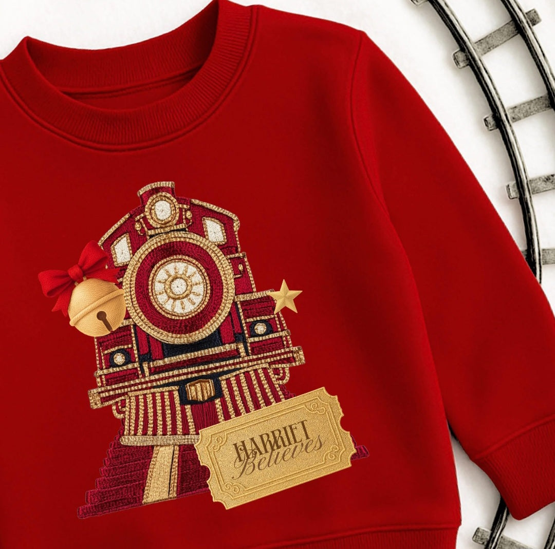 Personalised Christmas Express Jumper - Red