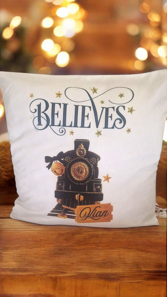 Express Train Cushion Cover - Navy