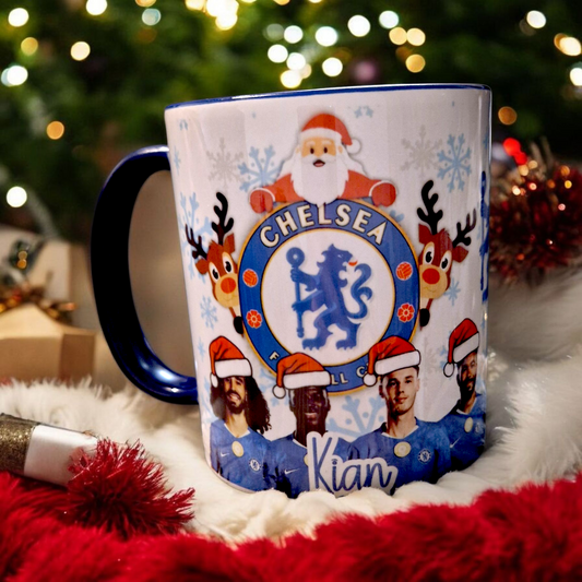 11oz Chelsea players Christmas Mug